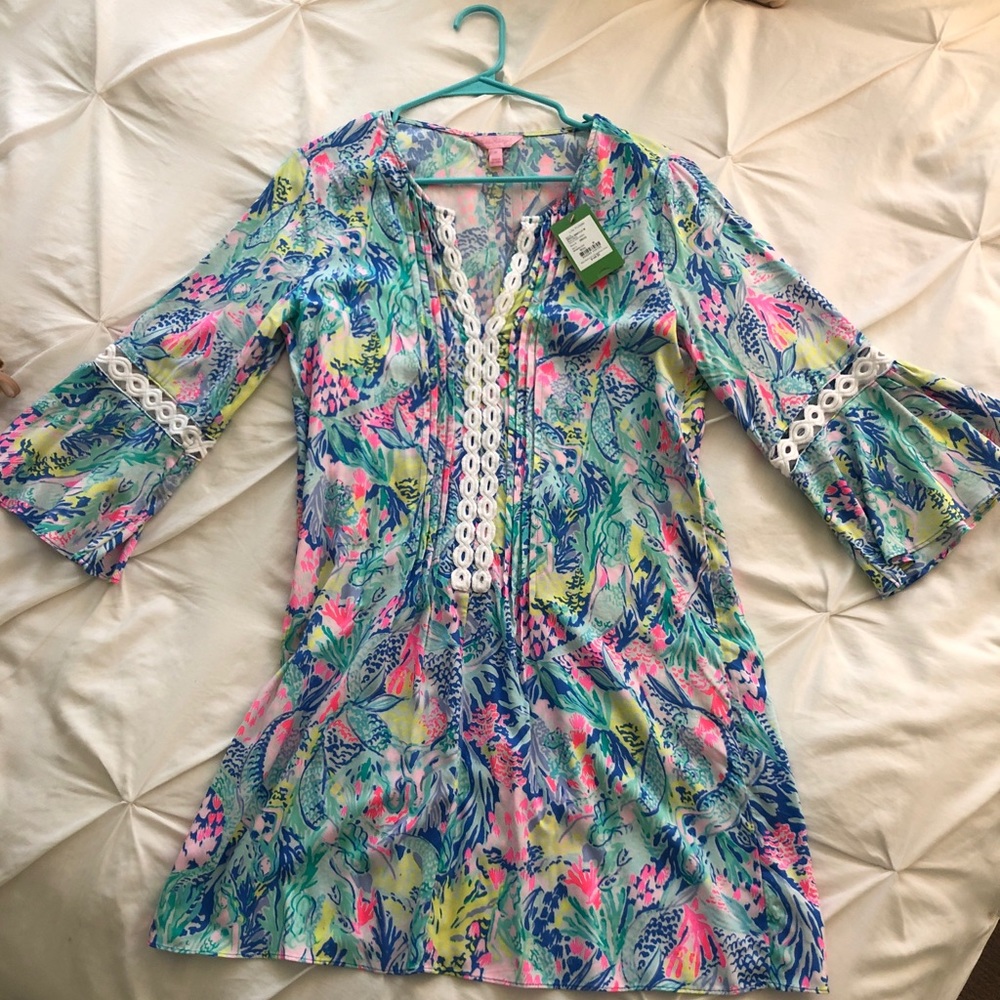 Lilly Pulitzer Hollie Tunic Dress (Mermaids Cove)